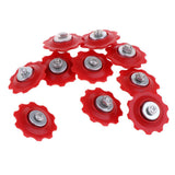 Maxbell 10Pcs Mountain Bike Cycling Rear Derailleur Guide Roller Jockey Wheel Red - Aladdin Shoppers