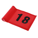 Maxbell Maxbell Small Nylon Golf Flag Golf Practice Putting Green Flag  Red with Number 18