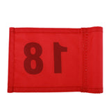 Maxbell Maxbell Small Nylon Golf Flag Golf Practice Putting Green Flag  Red with Number 18