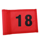 Maxbell Maxbell Small Nylon Golf Flag Golf Practice Putting Green Flag  Red with Number 18