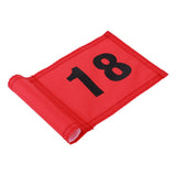 Maxbell Maxbell Small Nylon Golf Flag Golf Practice Putting Green Flag  Red with Number 18