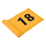 Maxbell Maxbell Small Nylon Golf Flag Golf Practice Putting Green Flag Yellow with Number 18