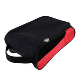 Maxbell Portable Golf Sports Shoes Bag Zippered Shoe Case Black+Red Half Net Side - Aladdin Shoppers