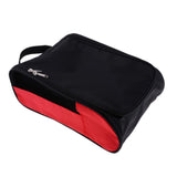 Maxbell Portable Golf Sports Shoes Bag Zippered Shoe Case Black+Red Half Net Side - Aladdin Shoppers