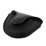 15xSoft Comfortable PU Golf Mallet Head Cover Club Protector Putter Cover Black