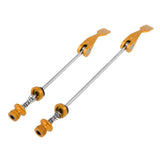 Maxbell Maxbell Bicycle Quick Release Skewers Road Bike Cycling Wheel Hub Skewers Gold