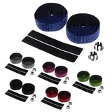 Maxbell Maxbell 2 Pieces Bicycle Sponge Handlebar Tape Bike Bar Wrap Ribbon Bar Plugs Black