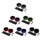 Maxbell Maxbell 2 Pieces Bicycle Sponge Handlebar Tape Bike Bar Wrap Ribbon Bar Plugs Black