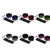 Maxbell Maxbell 2 Pieces Bicycle Sponge Handlebar Tape Bike Bar Wrap Ribbon Bar Plugs Black