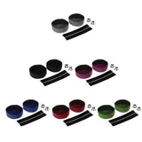 Maxbell Maxbell 2 Pieces Bicycle Sponge Handlebar Tape Bike Bar Wrap Ribbon Bar Plugs Black