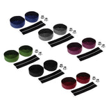 Maxbell Maxbell 2 Pieces Bicycle Sponge Handlebar Tape Bike Bar Wrap Ribbon Bar Plugs Black