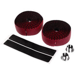 Maxbell Maxbell 2 Pieces Bicycle Sponge Handlebar Tape Bike Bar Wrap Ribbon Bar Plugs Red