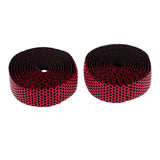 Maxbell Maxbell 2 Pieces Bicycle Sponge Handlebar Tape Bike Bar Wrap Ribbon Bar Plugs Red