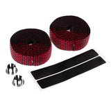Maxbell Maxbell 2 Pieces Bicycle Sponge Handlebar Tape Bike Bar Wrap Ribbon Bar Plugs Red