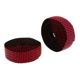 Maxbell Maxbell 2 Pieces Bicycle Sponge Handlebar Tape Bike Bar Wrap Ribbon Bar Plugs Red