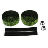 Maxbell Maxbell 2 Pieces Bicycle Sponge Handlebar Tape Bike Bar Wrap Ribbon Bar Plugs Green