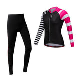 Maxbell Women Bike Jersey Tight Set Cycle Bicycle Shirt Pants Gel Padded S Black - Aladdin Shoppers
