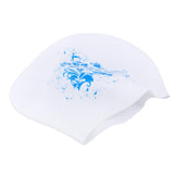 Maxbell Maxbell Elastic Silicone Swim Cap Swimming Pool Hat for Women Girls Men White