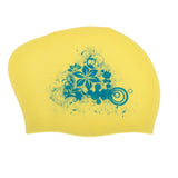 Maxbell Maxbell Elastic Silicone Swim Cap Swimming Pool Hat for Women Girls Men Yellow