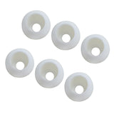 Maxbell 6 Pieces Elastic Shock Cord Rope Toggle Round Ball End Lock Stopper White - Aladdin Shoppers