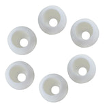 Maxbell 6 Pieces Elastic Shock Cord Rope Toggle Round Ball End Lock Stopper White - Aladdin Shoppers