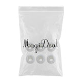 Maxbell 6 Pieces Elastic Shock Cord Rope Toggle Round Ball End Lock Stopper White - Aladdin Shoppers