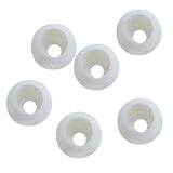 Maxbell 6 Pieces Elastic Shock Cord Rope Toggle Round Ball End Lock Stopper White - Aladdin Shoppers