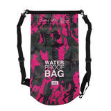 Maxbell Maxbell 30L Waterproof Dry Bag Backpack Rucksack Kayak Boat Floating Camo Fushia