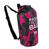 Maxbell Maxbell 30L Waterproof Dry Bag Backpack Rucksack Kayak Boat Floating Camo Fushia