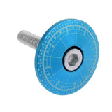 Maxbell Aluminium Alloy Mountain Road Bike Stem Top Cap Cover Headset Screws blue - Aladdin Shoppers