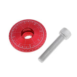 Maxbell Maxbell Aluminium Alloy Mountain Road Bike Stem Top Cap Cover Headset Screws red