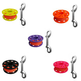 Maxbell Scuba Diving Finger Spool Reel with 18m Guide Line & Hose Holder with Clip