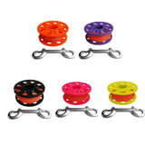 Maxbell Scuba Diving Finger Spool Reel with 18m Guide Line & Hose Holder with Clip