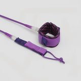 Maxbell Surfboard Leash Leg Rope Double Stainless Steel Swivels Purple 10 ft - Aladdin Shoppers