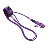 Maxbell Surfboard Leash Leg Rope Double Stainless Steel Swivels Purple 10 ft - Aladdin Shoppers