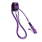 Maxbell Surfboard Leash Leg Rope Double Stainless Steel Swivels Purple 10 ft - Aladdin Shoppers