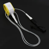 Maxbell Maxbell Surfboard Leash Leg Rope Double Stainless Steel Swivels Clear White 8 ft