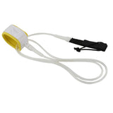 Maxbell Maxbell Surfboard Leash Leg Rope Double Stainless Steel Swivels Clear White 8 ft