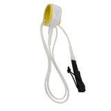 Maxbell Maxbell Surfboard Leash Leg Rope Double Stainless Steel Swivels Clear White 8 ft