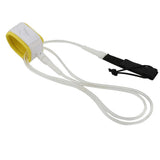 Maxbell Maxbell Surfboard Leash Leg Rope Double Stainless Steel Swivels Clear White 8 ft
