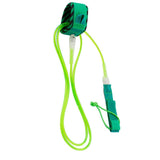 Maxbell Surfboard Leash Leg Rope Double Stainless Steel Swivels Green 8 ft - Aladdin Shoppers