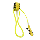 Maxbell Surfboard Leash Leg Rope Double Stainless Steel Swivels Yellow 8 ft - Aladdin Shoppers