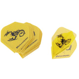 Maxbell 15Pcs Standard Dart Flights Standard Shape Extra Strong Dart Flights Yellow - Aladdin Shoppers