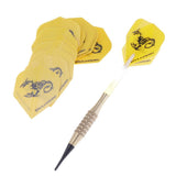 Maxbell 15Pcs Standard Dart Flights Standard Shape Extra Strong Dart Flights Yellow - Aladdin Shoppers