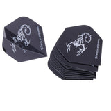 Maxbell Maxbell 15Pcs Standard Dart Flights Standard Shape Extra Strong Dart Flights Black