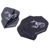 Maxbell Maxbell 15Pcs Standard Dart Flights Standard Shape Extra Strong Dart Flights Black