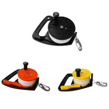 Maxbell 2Pcs Underwater Scuba Diving Dive Wreck Cave Reel with Handle Line Snap Hook