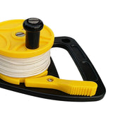 Maxbell Maxbell Scuba Diving Wreck Reel Kayak Anchor with Handle 150ft Line Snap Hook Yellow