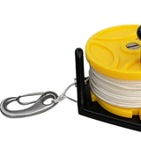 Maxbell 2 Pieces Scuba Diving Wreck Reel Kayak Anchor with Handle 150ft Line Snap