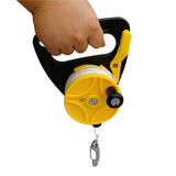 Maxbell 2 Pieces Scuba Diving Wreck Reel Kayak Anchor with Handle 150ft Line Snap